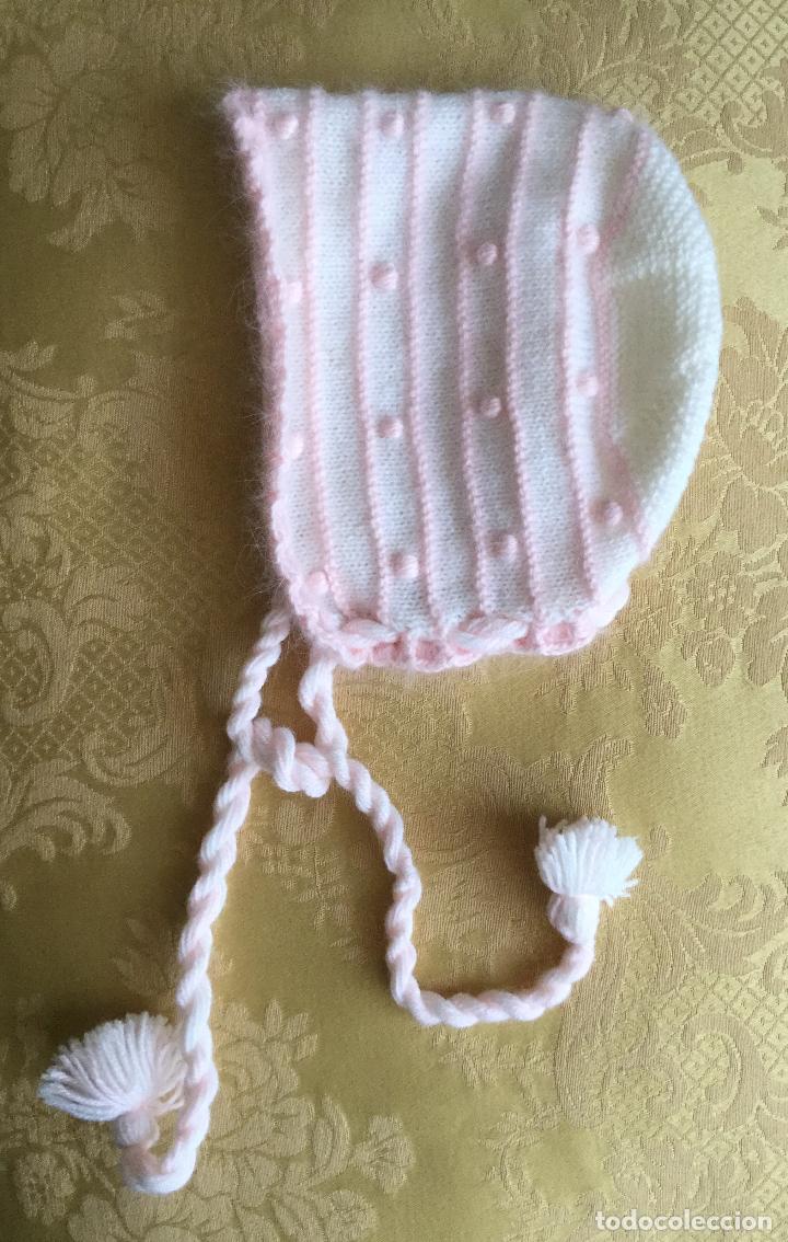 Vintage: GORRO CAPOTA DE BEB&Eacute; A&Ntilde;OS 80 - Foto 3
