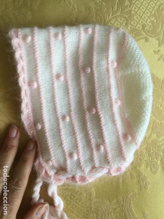 Vintage: GORRO CAPOTA DE BEB&Eacute; A&Ntilde;OS 80 - Foto 5