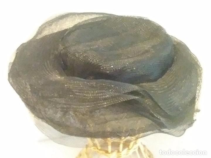 Vintage: Antiguo sombrero de nylon negro - Foto 12