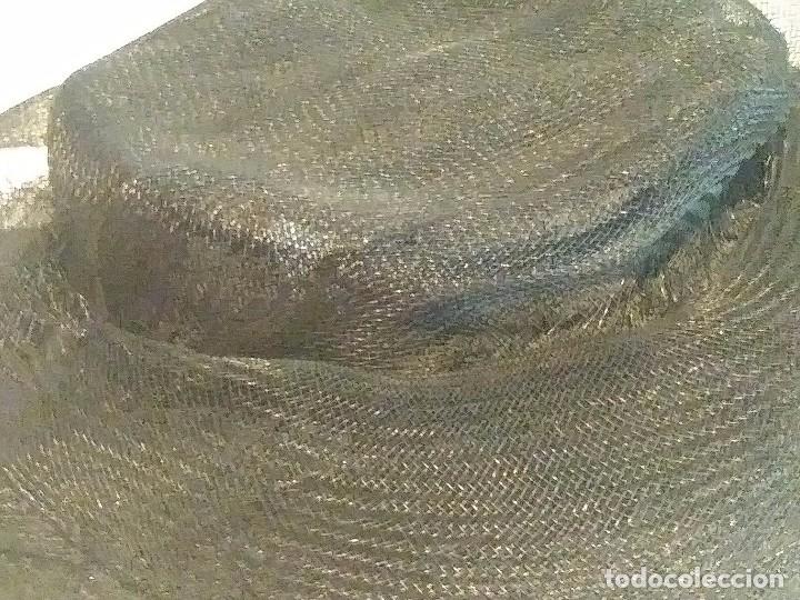 Vintage: Antiguo sombrero de nylon negro - Foto 15