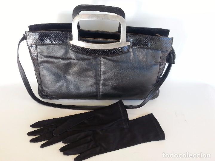 Vintage: Cartera vintage de piel - Foto 2