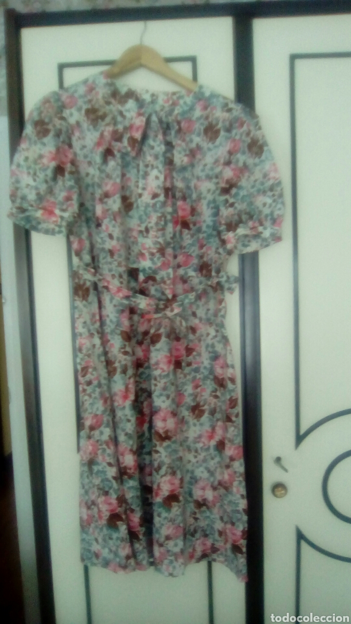 Vintage: VESTIDO SE&Ntilde;ORA A&Ntilde;OS 70 - Foto 4
