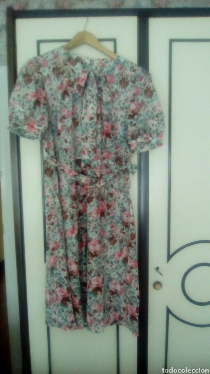 Vintage: VESTIDO SE&Ntilde;ORA A&Ntilde;OS 70 - Foto 5