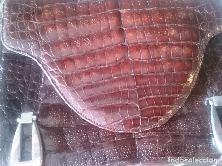 Vintage: Bolso de piel de cocodrilo años 60 - Foto 3 - 97925843