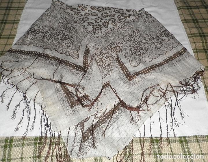 Vintage: pa&ntilde;uelo fular 1 metro  x  95 cms - Foto 2
