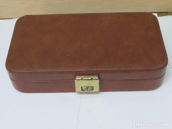Vintage: ELEGANTE MALET&Iacute;N DE PIEL - Foto 1