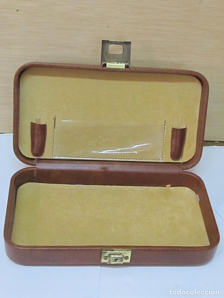 Vintage: ELEGANTE MALET&Iacute;N DE PIEL - Foto 2
