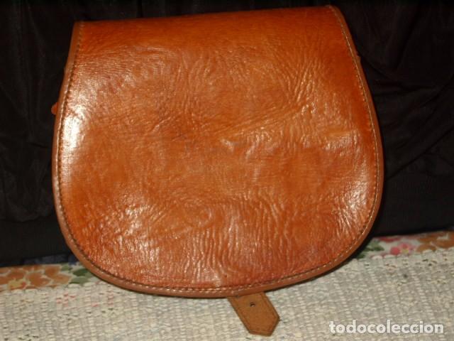 Vintage: BOLSO DE PIEL,A&Ntilde;OS 70. - Foto 4