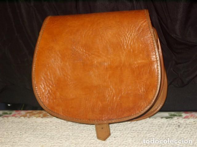 Vintage: BOLSO DE PIEL,A&Ntilde;OS 70. - Foto 5