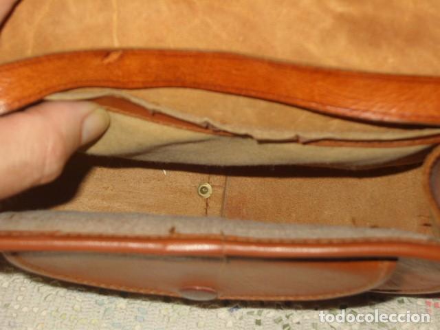 Vintage: BOLSO DE PIEL,A&Ntilde;OS 70. - Foto 7