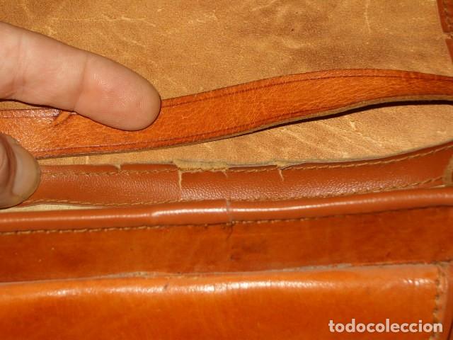 Vintage: BOLSO DE PIEL,A&Ntilde;OS 70. - Foto 8
