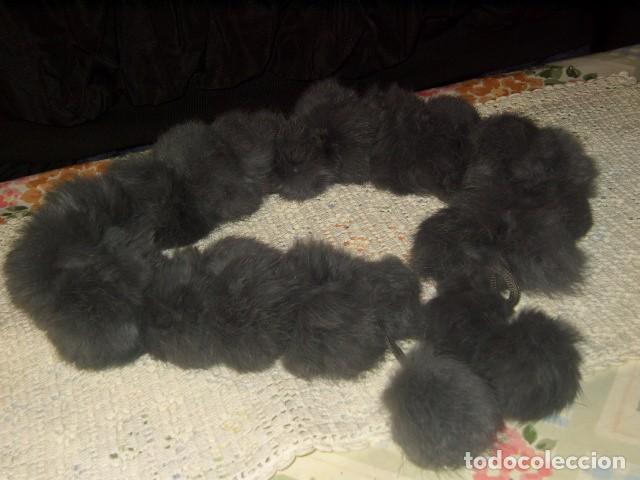 Vintage: CUELLO BOLAS DE PIEL DE CONEJO. - Foto 4