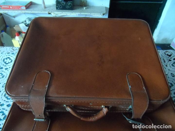Vintage: Juego de 3 Maletas Tauro espa&ntilde;olas. - Foto 4