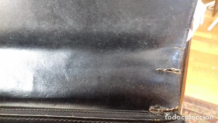 Vintage: ANTIGUO BOLSO DE PIEL. NEGRO. - Foto 8