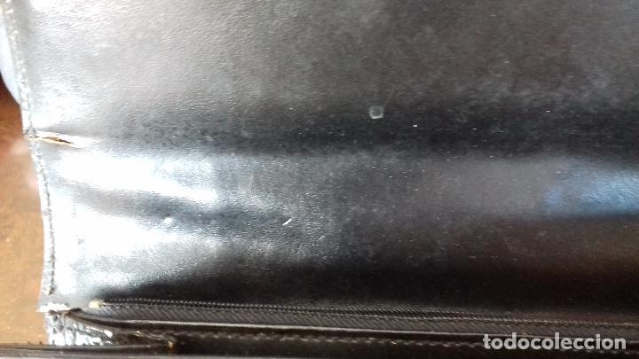 Vintage: ANTIGUO BOLSO DE PIEL. NEGRO. - Foto 9