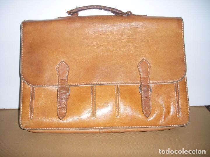 Vintage: maletin de piel - Foto 1