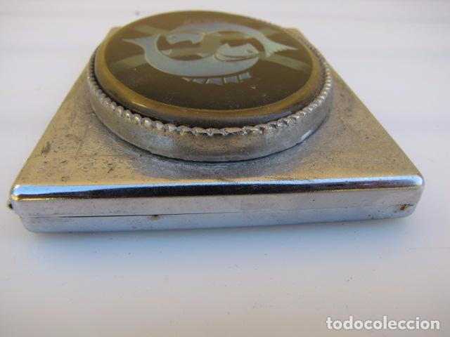 Vintage: Pitillera metal y esmalte hor&oacute;scopo piscis - Foto 2