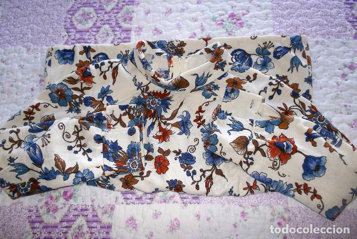 Vintage: CAMISA ESTAMPADA DE SE&Ntilde;ORA-A&Ntilde;OS 70 - Foto 5