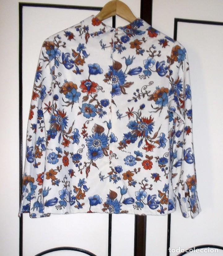 Vintage: CAMISA ESTAMPADA DE SE&Ntilde;ORA-A&Ntilde;OS 70 - Foto 6