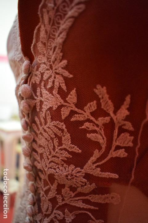 Vintage: Espectacular abrigo / velo de novia en encaje de Granada con tramaje simil encaje de Bruselas - Foto 20 - 103728727