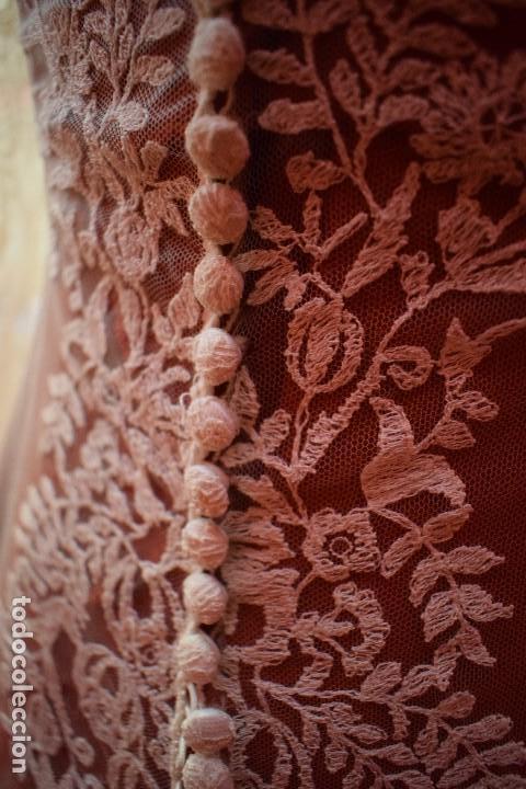 Vintage: Espectacular abrigo / velo de novia en encaje de Granada con tramaje simil encaje de Bruselas - Foto 21 - 103728727