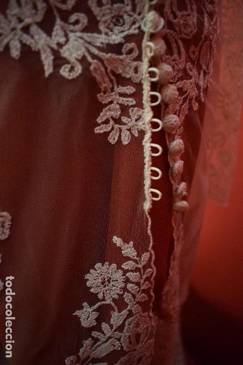 Vintage: Espectacular abrigo / velo de novia en encaje de Granada con tramaje simil encaje de Bruselas - Foto 24 - 103728727