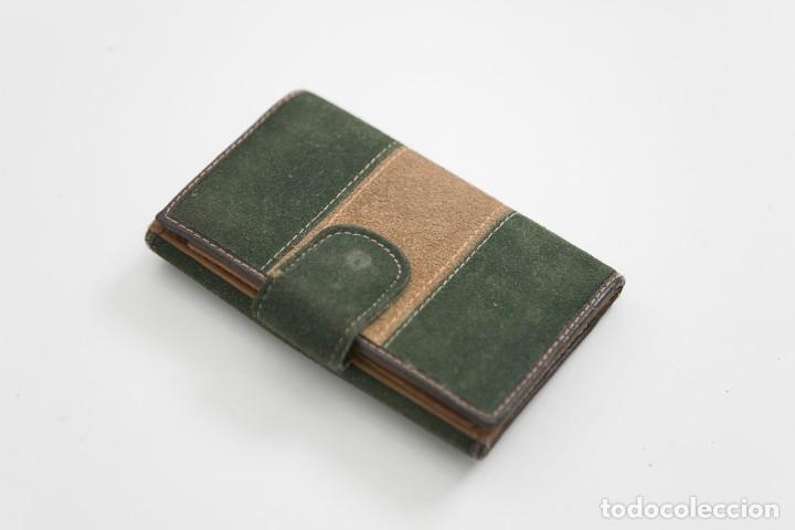 Vintage: CARTERA, MONEDERO EN ANTE. A. 80 - Foto 2