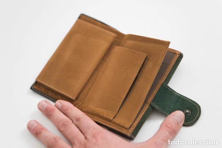 Vintage: CARTERA, MONEDERO EN ANTE. A. 80 - Foto 6