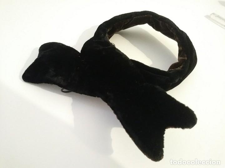 Vintage: tocado de terciopelo negro - Foto 2