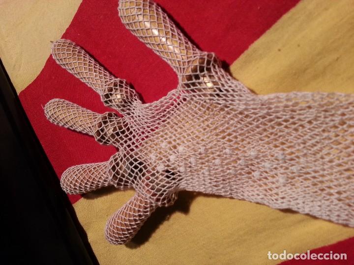 Vintage: GUANTES DE HILO . - Foto 3