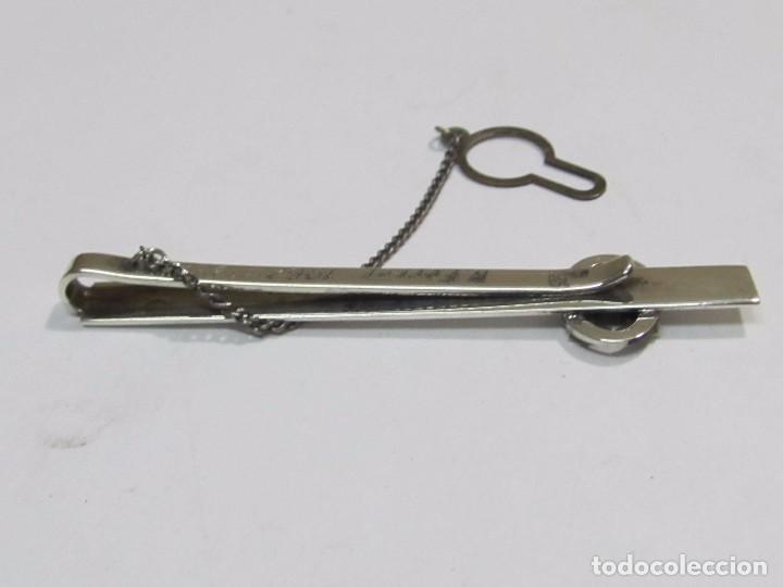Vintage: PISACORBATAS DE PLATA CON UNA V DE ORO - Foto 4