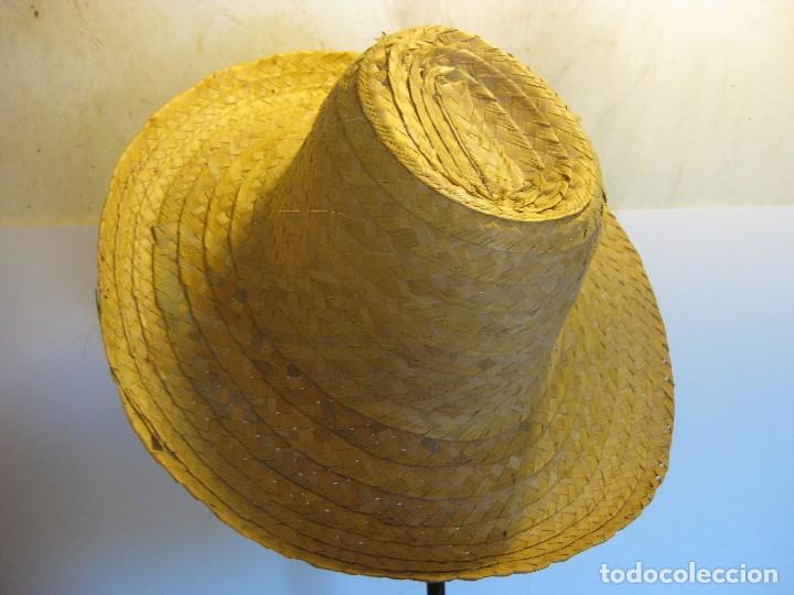 Vintage: Sombrero de hojas de Palma - Foto 1