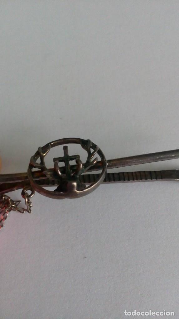 Vintage: Pisacorbatas de plata con cabeza de ciervo - Foto 5