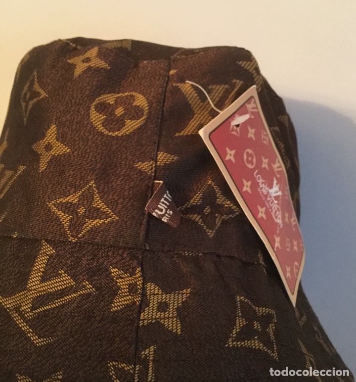 Vintage: GORRO, SOMBRERO DE LONA MARR&Oacute;N CON LOGOS - Foto 3