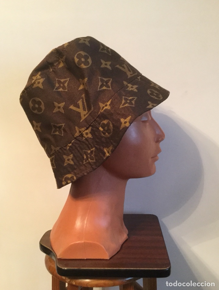 Vintage: GORRO, SOMBRERO DE LONA MARR&Oacute;N CON LOGOS - Foto 4