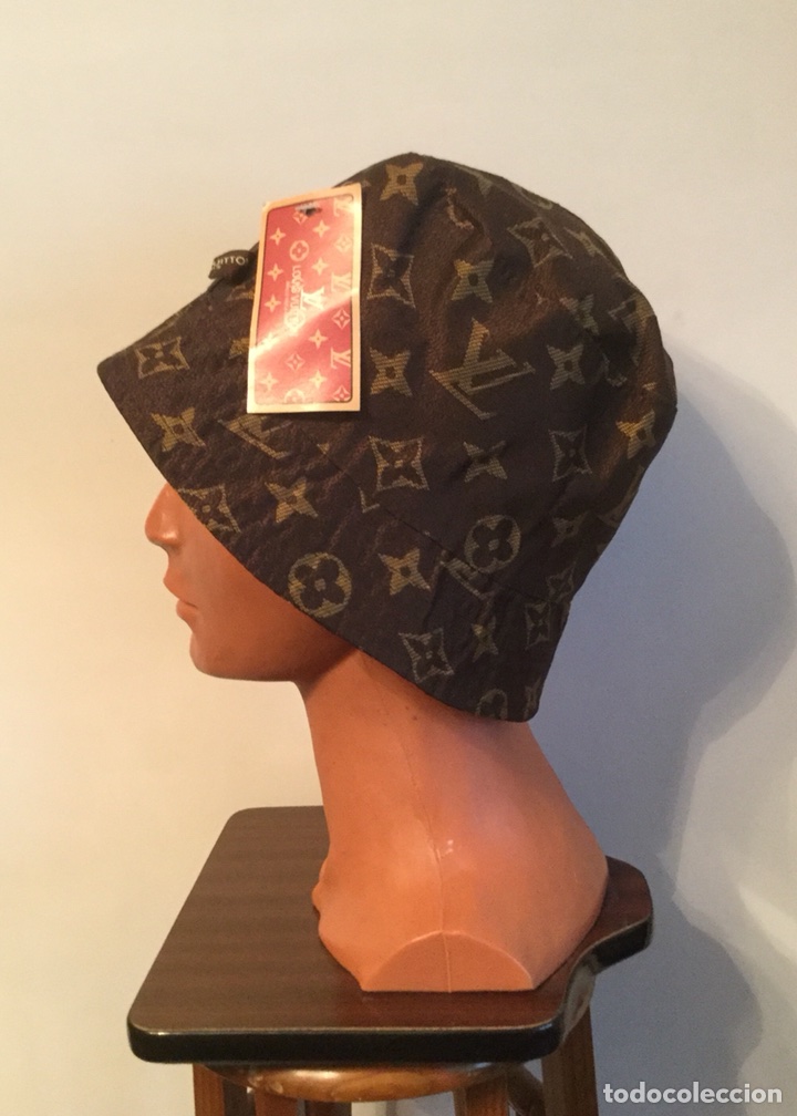 Vintage: GORRO, SOMBRERO DE LONA MARR&Oacute;N CON LOGOS - Foto 5