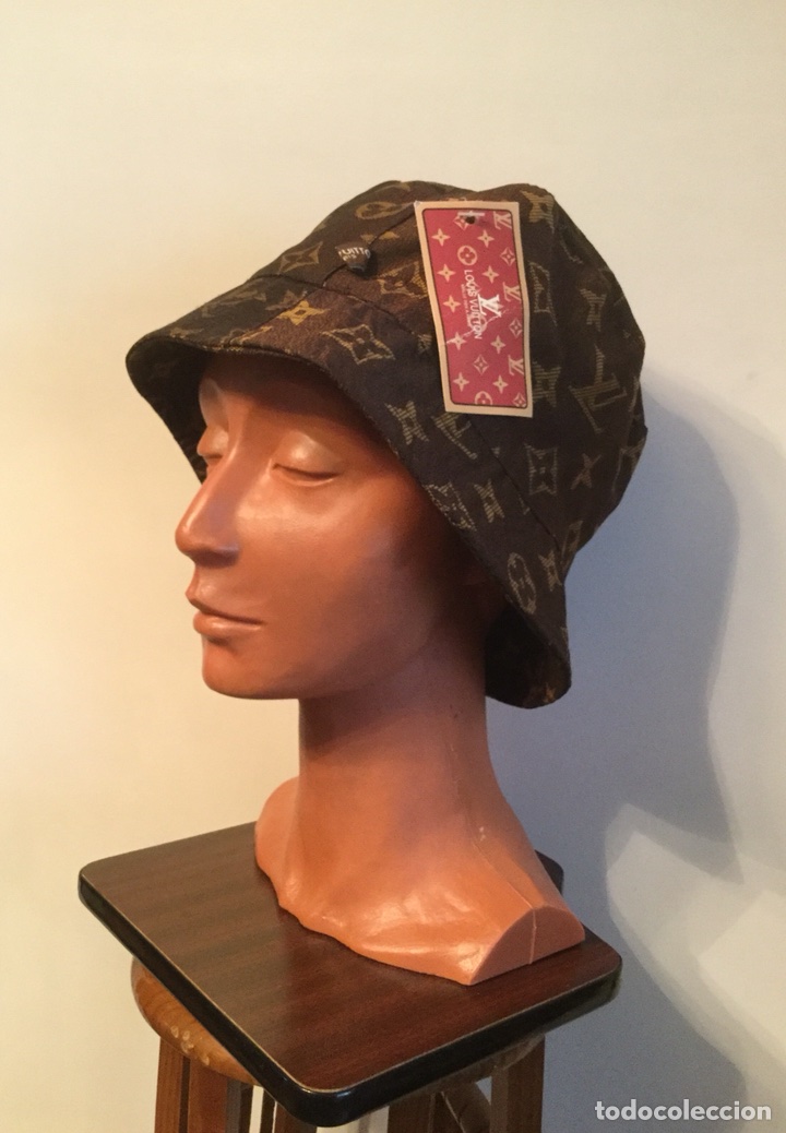 Vintage: GORRO, SOMBRERO DE LONA MARR&Oacute;N CON LOGOS - Foto 7