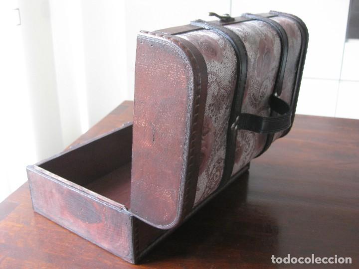 Vintage: MALET&Iacute;N COFRE DE MADERA VINTAGE - Foto 4