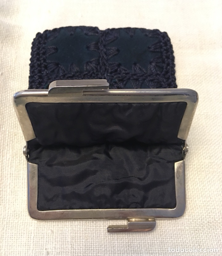 Vintage: Monedero 1960 negro - Foto 2