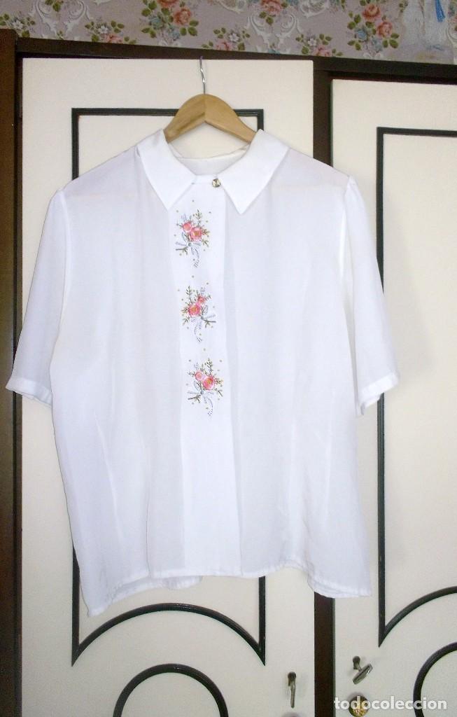 Vintage: CAMISA DE SE&Ntilde;ORA-A&Ntilde;OS 70 - Foto 3