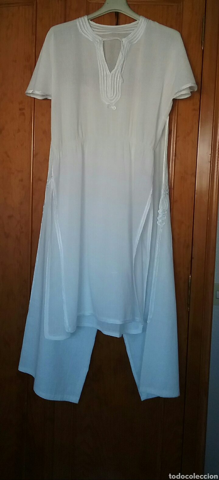 Conjunto.pantalón y túnica.en fino algodón blan - Vendido en Venta Directa  - 115911750