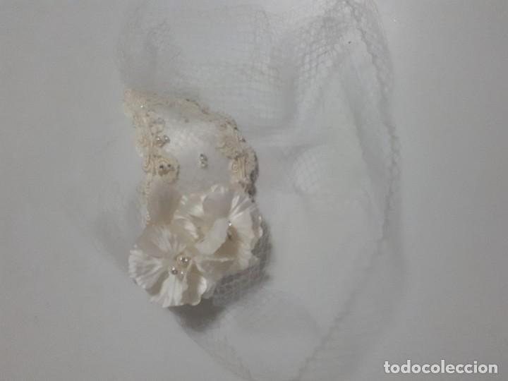 Vintage: ANTIGUO TOCADO DE NOVIA - Foto 1