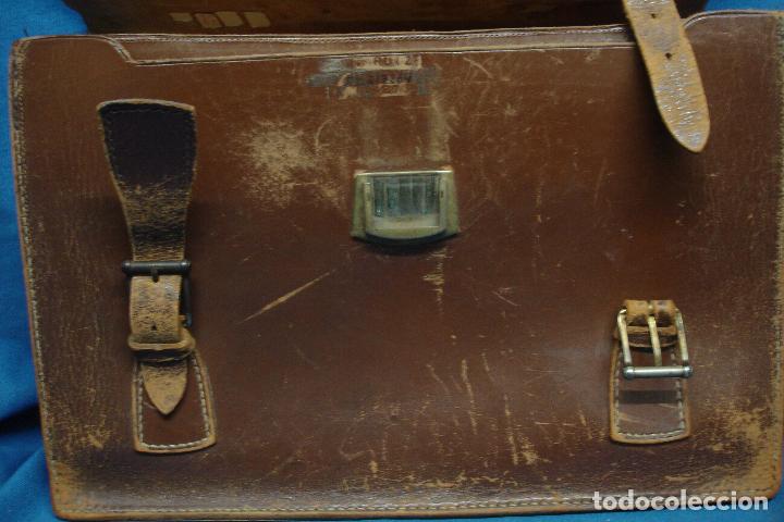 Vintage: ANTIGUA CARTERA DE CUERO - Foto 7