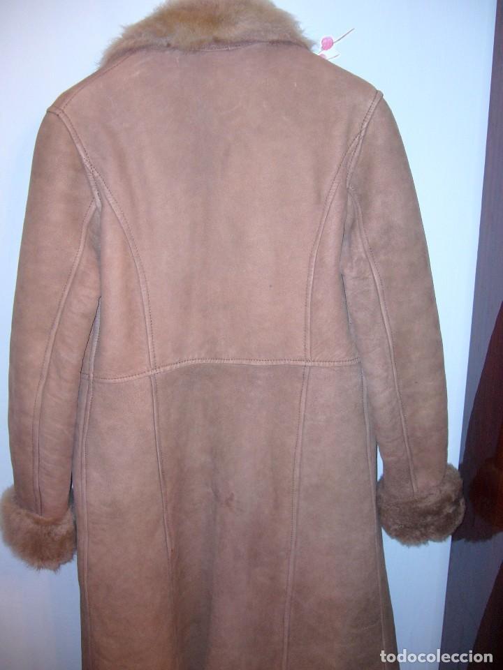 Abrigo De Piel Auténtica Para Mujer, Parka Larga Verde Militar Con