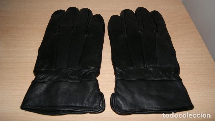 Vintage: Guantes de piel en negro. - Foto 1