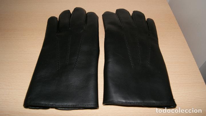 Vintage: Guantes de piel en negro. - Foto 1