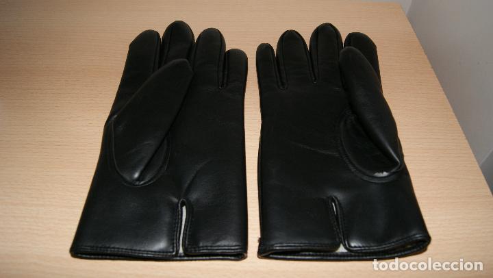 Vintage: Guantes de piel en negro. - Foto 2