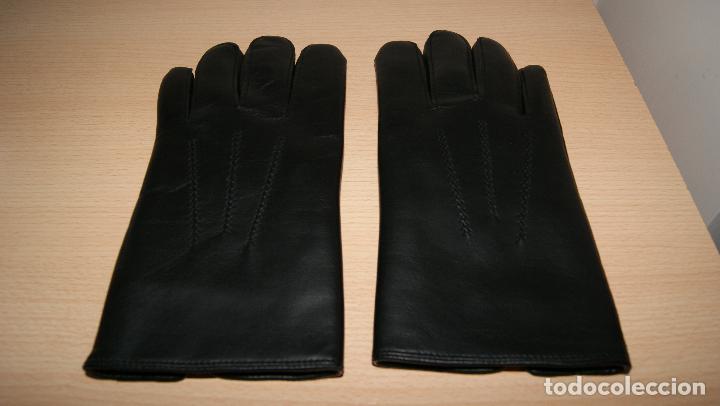 Vintage: Guantes de piel en negro. - Foto 1