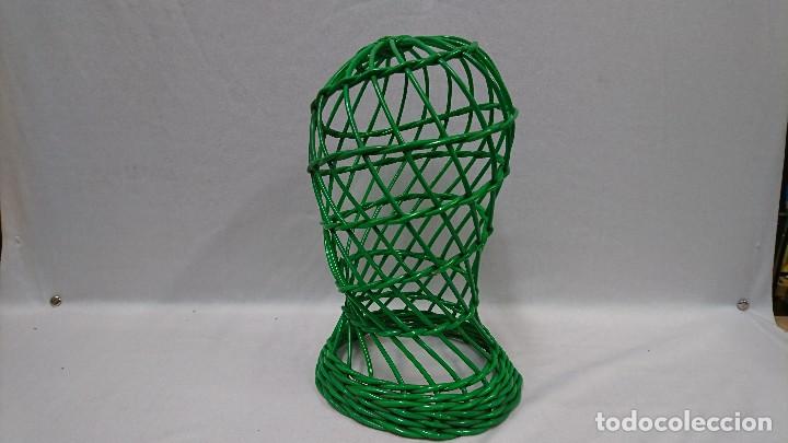 Vintage: SOMBRERERO DE MIMBRE FORRADO DE PLASTICO - Foto 1