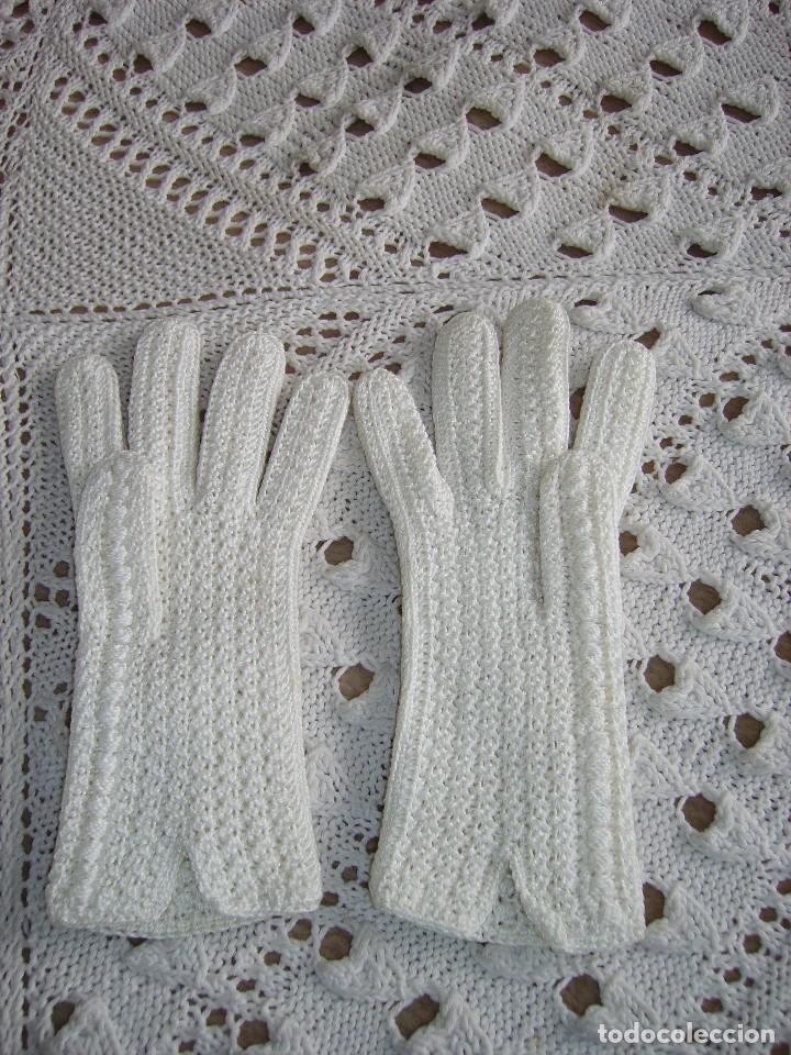 Vintage: Antiguos guantes de crochet - Foto 2